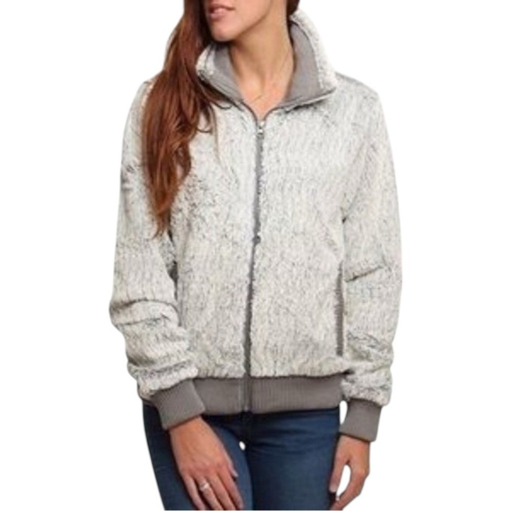 Patagonia Conejo Funnel Neck Fuzzy Fleece Bomber Jacket / Size Small - Picture 2 of 5